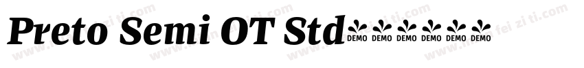 Preto Semi OT Std字体转换